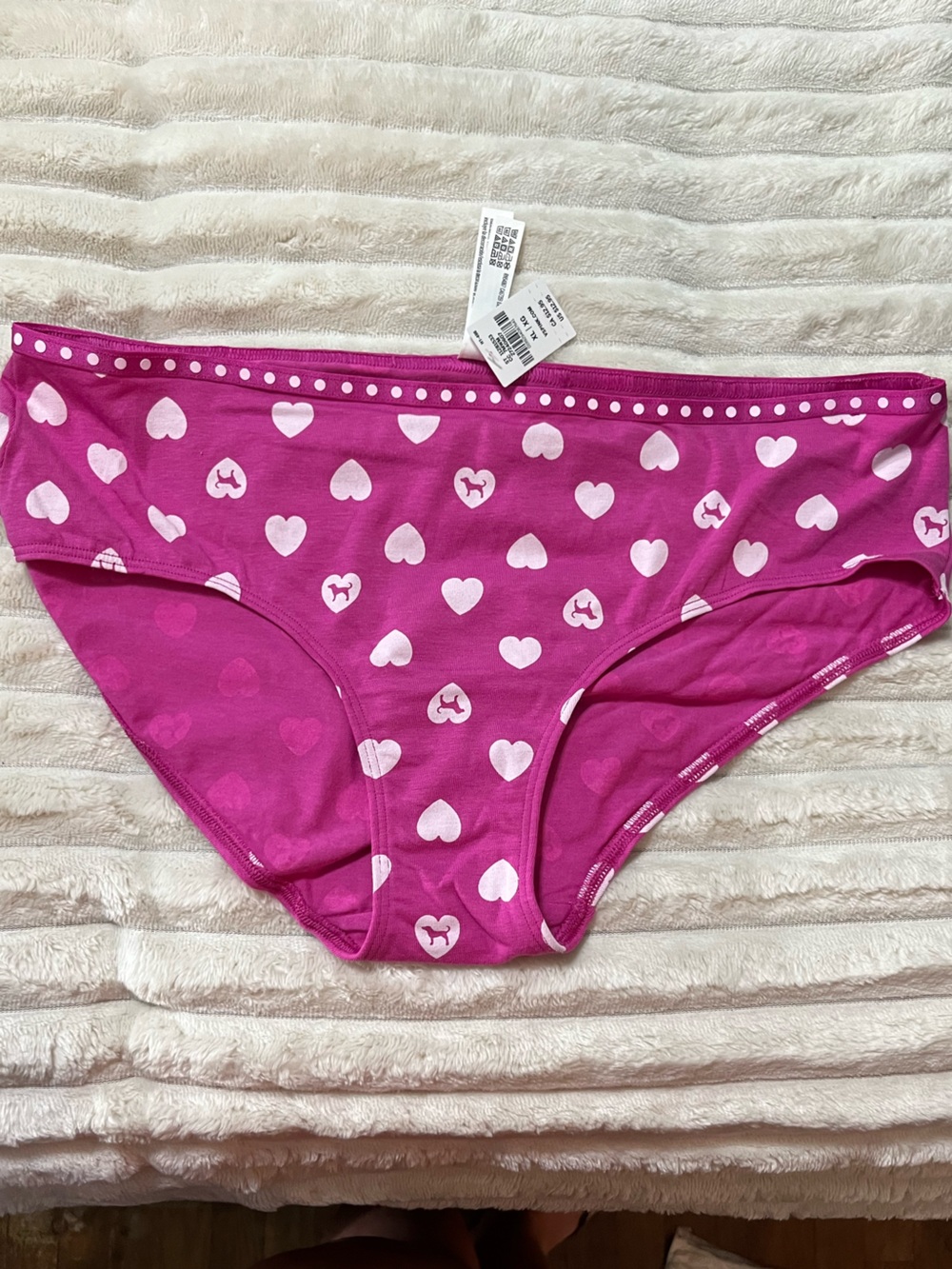 Victoria's Secret Pink Heart Print Bikini Panty XL